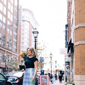 ANTHROPOLOGIE Maeve Sequined Brix Skirt